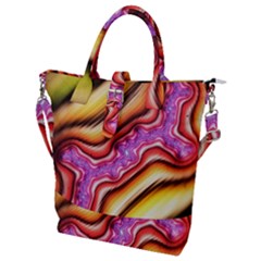 Fractal Mandelbrot Art Wallpaper Buckle Top Tote Bag