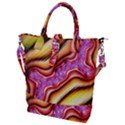 Fractal Mandelbrot Art Wallpaper Buckle Top Tote Bag View1