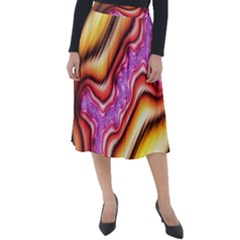 Fractal Mandelbrot Art Wallpaper Classic Velour Midi Skirt 