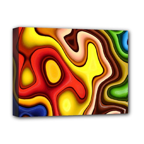 Pattern Background Structure Deluxe Canvas 16  X 12  (stretched)  by Pakrebo