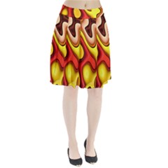 Pattern Background Structure Pleated Skirt by Pakrebo