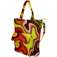 Pattern Background Structure Shoulder Tote Bag