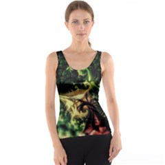 Fractal Cauliflower Green Rendered Tank Top by Pakrebo