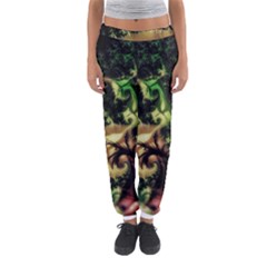 Fractal Cauliflower Green Rendered Women s Jogger Sweatpants by Pakrebo