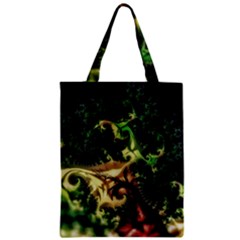 Fractal Cauliflower Green Rendered Zipper Classic Tote Bag by Pakrebo