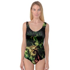 Fractal Cauliflower Green Rendered Princess Tank Leotard  by Pakrebo