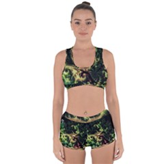 Fractal Cauliflower Green Rendered Racerback Boyleg Bikini Set by Pakrebo