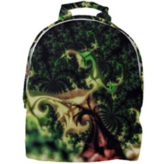 Fractal Cauliflower Green Rendered Mini Full Print Backpack by Pakrebo