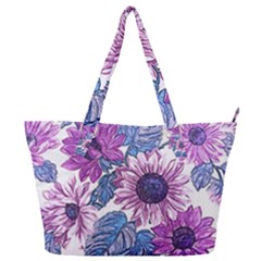 Fabric Flowers Floral Design Full Print Shoulder Bag