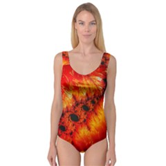 Red Fractal Mandelbrot Art Wallpaper Princess Tank Leotard  by Pakrebo