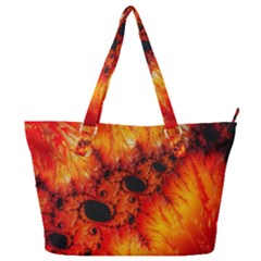 Red Fractal Mandelbrot Art Wallpaper Full Print Shoulder Bag by Pakrebo