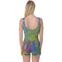 Paint Concrete Old Rough Textured One Piece Boyleg Swimsuit View2