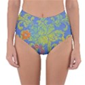 Paint Concrete Old Rough Textured Reversible High-Waist Bikini Bottoms View1