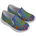 Paint Concrete Old Rough Textured Kids  Lightweight Slip Ons View3