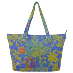 Paint Concrete Old Rough Textured Full Print Shoulder Bag by Pakrebo