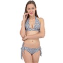 Ornamental Checkerboard Tie It Up Bikini Set View1