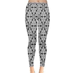 Ornamental Checkerboard Inside Out Leggings by Mariart