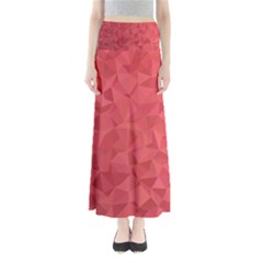 Triangle Background Abstract Full Length Maxi Skirt by Mariart