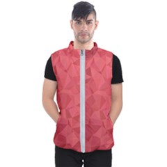 Triangle Background Abstract Men s Puffer Vest