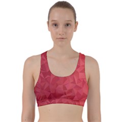 Triangle Background Abstract Back Weave Sports Bra