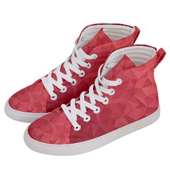 Triangle Background Abstract Women s Hi-top Skate Sneakers by Mariart