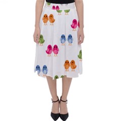 Pattern Birds Cute Classic Midi Skirt