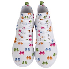 Pattern Birds Cute Men s Lightweight High Top Sneakers