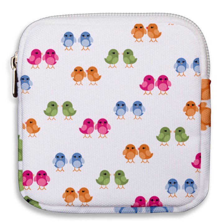 Pattern Birds Cute Mini Square Pouch