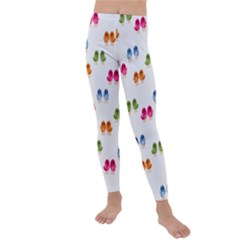 Pattern Birds Cute Kids  Lightweight Velour Leggings