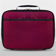 Red Black Pattern Background Full Print Lunch Bag