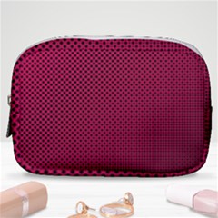 Red Black Pattern Background Make Up Pouch (small)