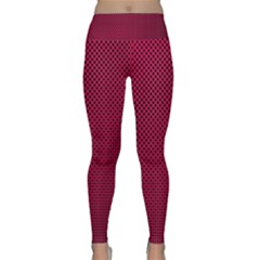 Red Black Pattern Background Lightweight Velour Classic Yoga Leggings by Mariart