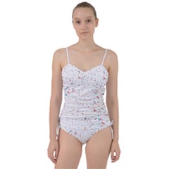 Ribbon Polka Sweetheart Tankini Set by Mariart