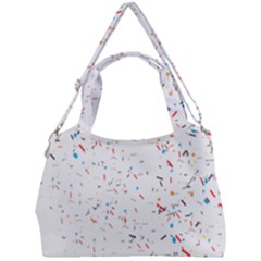 Ribbon Polka Double Compartment Shoulder Bag