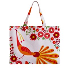 Peacock Pattern Zipper Mini Tote Bag by Mariart