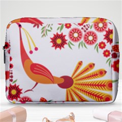 Peacock Pattern Make Up Pouch (large)