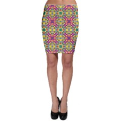 Triangle Mosaic Pattern Repeating Bodycon Skirt by Mariart