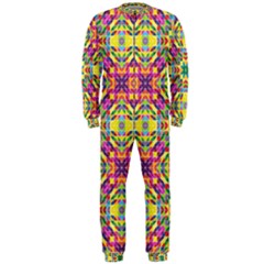 Triangle Mosaic Pattern Repeating Onepiece Jumpsuit (men)  by Mariart