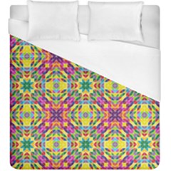 Triangle Mosaic Pattern Repeating Duvet Cover (king Size) by Mariart