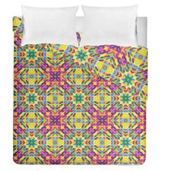 Triangle Mosaic Pattern Repeating Duvet Cover Double Side (queen Size) by Mariart