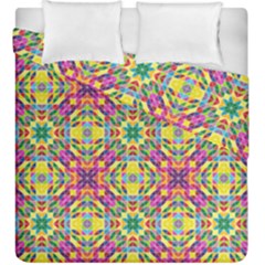 Triangle Mosaic Pattern Repeating Duvet Cover Double Side (king Size) by Mariart