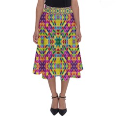 Triangle Mosaic Pattern Repeating Perfect Length Midi Skirt by Mariart