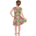 Triangle Mosaic Pattern Repeating Kids  Short Sleeve Dress View2