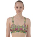 Triangle Mosaic Pattern Repeating Line Them Up Sports Bra View1