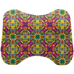 Triangle Mosaic Pattern Repeating Head Support Cushion by Mariart