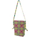 Triangle Mosaic Pattern Repeating Folding Shoulder Bag View1