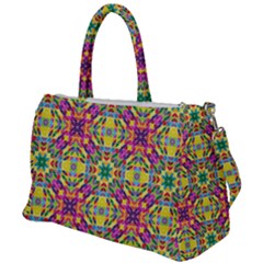 Triangle Mosaic Pattern Repeating Duffel Travel Bag