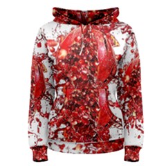 Red Pomegranate Fried Fruit Juice Women s Pullover Hoodie by Mariart