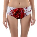 Red Pomegranate Fried Fruit Juice Reversible Mid-Waist Bikini Bottoms View1