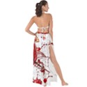 Red Pomegranate Fried Fruit Juice Maxi Chiffon Tie-Up Sarong View2